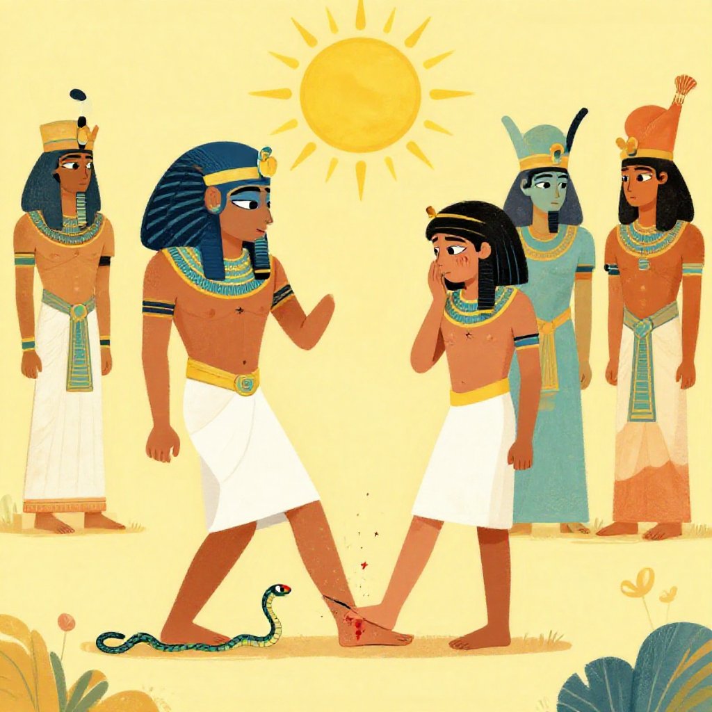 Ra stopped on his path, the sun wobbling overhead, the gods gathering around him, Isis arriving with deep concern on her face