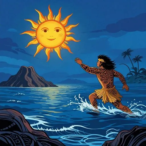 Maui Snares the Sun